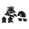 Lamborghini Inline Skate Combo Set
(In Line Skate+Helmet+Protector) Color - Grey- Size 31-34
