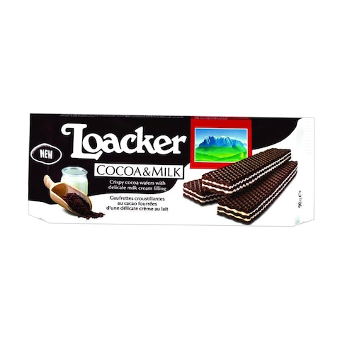 Loacker Cocoa and Milk Wafer - 90 gram