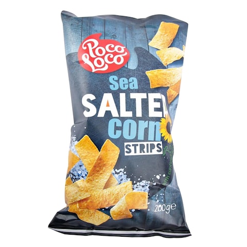 Poco Loco Sea Salted Corn Tortilla Strips 200g