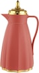 Royalford Hala 1L Vacuum Flask- Rf11230 Glass Vacuum Flask With Pink Glass Inner Keeps Your Drinks Hot Or Cold, Asbestos-Free And Hygienic Leak-Proof And Portable Design