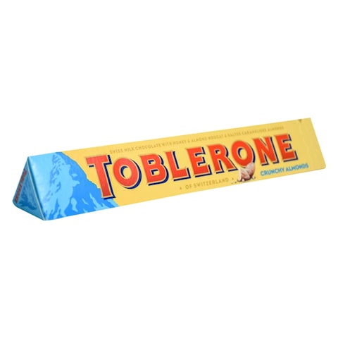 Toblerone Swiss Honey With Crunchy Almond Milk Chocolate 100G