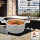 LIFE SMILE - Cookware Set Granite Non Stick 100% PFOA Free - 22 pieces Induction Base Pots and Pans Set with Lid Include Casseroles,Wok,Fry Pans,Frying Basket, Kitchen Utensils (Dark Grey)