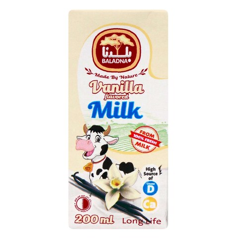 Baladna Milk Drink Long Life Vanilla 250 Ml