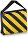 Coopic Set Of Two Black/Yellow Heavy Duty Sand Bag Photography Studio Video Stage Film Sandbag Saddlebag For Light Stands Boom Arms Tripods