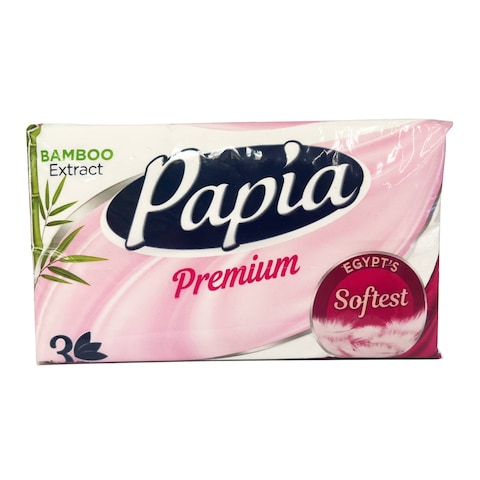 Papia Premium Bamboo Tissues - 3 Ply - 500 Tissues