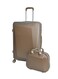 Morano 4-Pieces Luggage Trolley Bags Set (Bronzage)