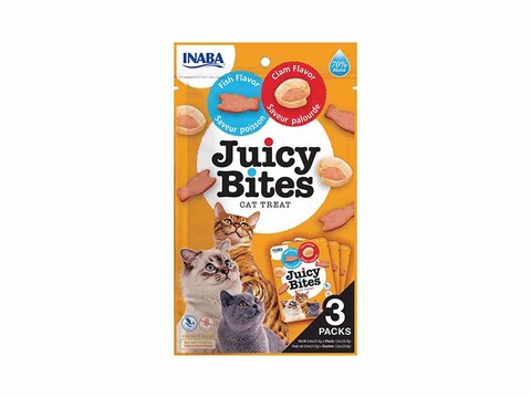 INABA Juicy Bites Fish Clam Flavor 33,9g - Pack of 3