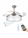 MODI Ceiling Fan Light With Bluetooth Connecting Speaker,Tri Colour Temprature Adjustment Fan,Six Wind Speed,Reverse Function Modern Technology Fan,Living Room &amp; Bed Room Fan