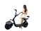 Megawheels City Coco Harley Graffiti 60V Electric Scooter Motorcycle With Fat Tyres &amp; Double Seats