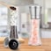Set of 2 Glass Salt and Pepper Grinder,Adjustable Coarseness Salt and Pepper Mill Shaker Set