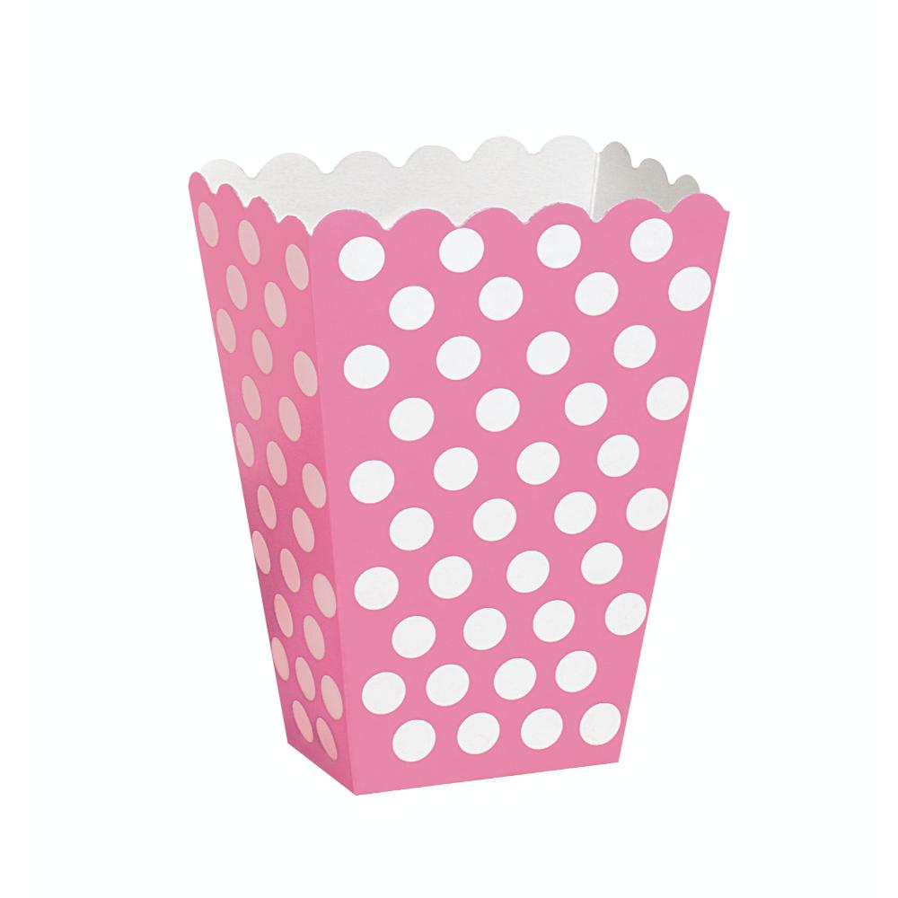 Hot Pink Deco Dot Treat Box Assembled