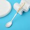 Lihan 6Pcs Ramadan Designed Dessert Spoons (S), Gold Plasted Design Plating Stainless Steel 15X2X15Cm Spoons For Cake Spoon, Dessert Spoons, Easy To Clean, Dishwasher Safe
