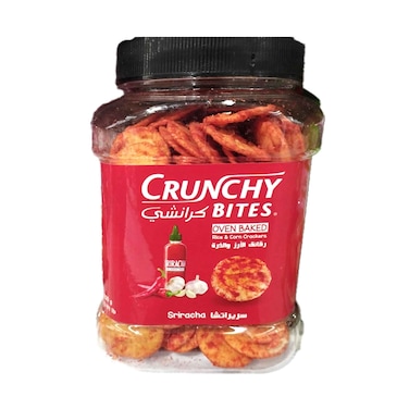 Crunchy Bites Rice &amp; Corn Cracker Sriracha 200g
