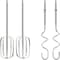 Kenwood Hand Mixer (Electric Whisk) 450W With 5 Speeds + Turbo Button, Twin Stainless Steel Kneader And Beater For Mixing, Whipping, Whisking, Kneading HMP30.A0WH, White
