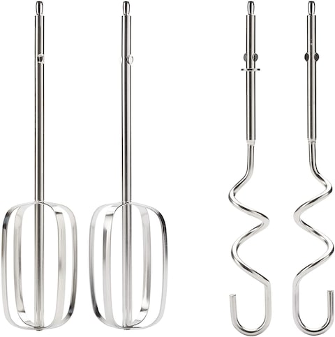 Kenwood Hand Mixer (Electric Whisk) 450W With 5 Speeds + Turbo Button, Twin Stainless Steel Kneader And Beater For Mixing, Whipping, Whisking, Kneading HMP30.A0WH, White