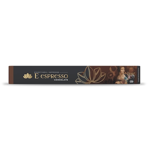 E espresso Chocolate Coffee Capsules - 10 Capsulas