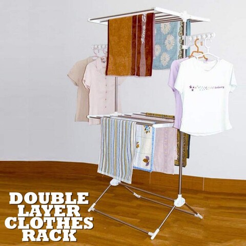 Generic Double Layer Laundry Rack