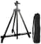 Generic Mini Sketch Easel For Artist Painting, Aluminum Alloy Adjust Metail Easel Drawing Set Stand Hand Telescopic Sketch Easel