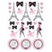 Party In Paris 4 Value Stickers 6in X 4.5in