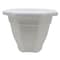 KENPOLY PLANTER NO.2 WITH DISH WHT