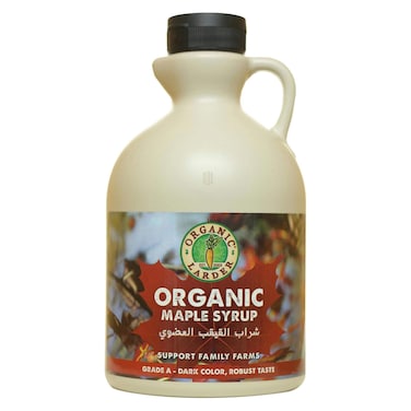 Organic Larder - Organic Maple Syrup, Grade A Dark, Robust Taste 950ml