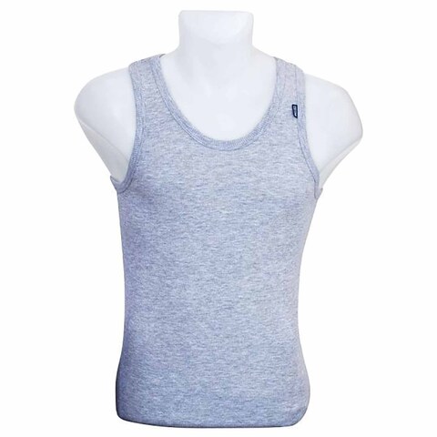 Cottonil Derby Sleeveless Undershirt for Men - 2 Pieces - Size 6 - Grey