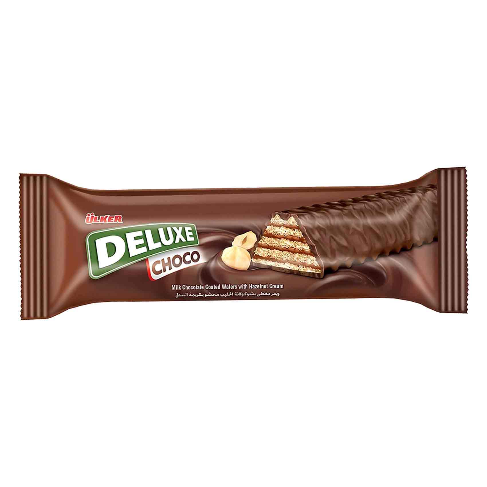 Ulker Wafer Deluxe Choco With Hazelnut Cream 28 Gram 24 Pieces product thumbnail 3