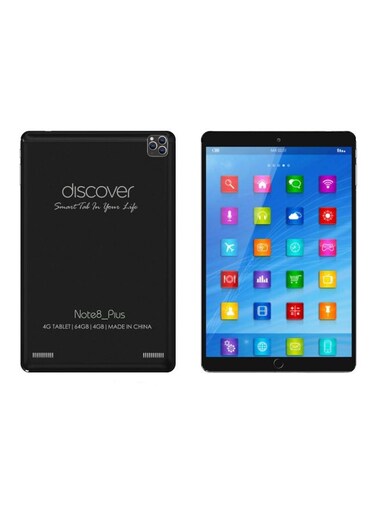 Buy Discover Note8 Plus 10.1 Inch Tablet, Dual SIM, WiFi, 4G LTE, Black ...