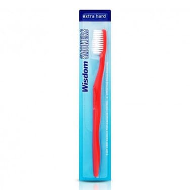 Wisdom Smokers Extra Hard Toothbrush Red