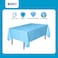 Markq Plastic Tablecloth for Rectangle Table 54&quot; x 72&quot; Disposable Table Cover for Bridal Shower Wedding Birthday Party Decorations (Blue)