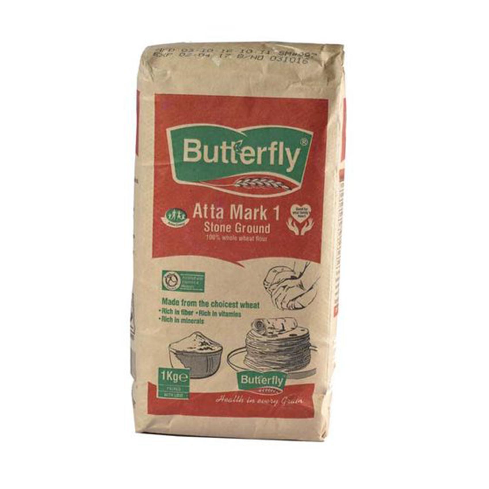 Butterfly Atta Mark 1 Wheat Flour Red 1Kg