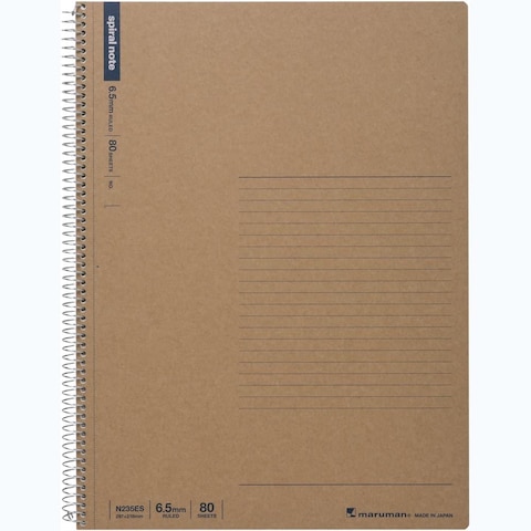 Generic N235Es Maruman A4 Spiral Notebook Basis 6.5Mm Ruled Line 80 Sheet