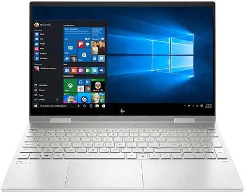 HP ENVY x360 Convertible Laptop i7-1165G7 , 16GB RAM, 1TB SSD, 15.6 inch Touch, No DVD, Windows 10 home, silver ,FPR .