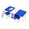 Edragonmall - 28L Two-Chair Plastic Incubator With Desk And Chair Multi-Function Picnic Table With Cooling Incubator | Blue