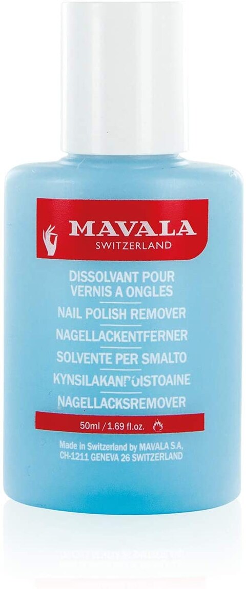 Buy Mavala Nail Polish Remover 100 ml - Blue, Pack Of 1 As Nail Polish Holds Acrylic Nails Nail Polish, Nail Bar Absorbent, Sponge Nails, Dipping Powder Remover in UAE