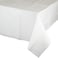 Creative Converting Touch of Color Plastic Table Cover- 54-Inch x 108-Inch- White