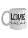 muGGyz American Eskimo Dog Addict Printed Coffee Mug White/Black 325ml