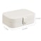 Anself-Jewelry Box for Women Double Layer Travel Jewelry Organizer for Necklace Earring Rings PU Leather Jewelry Holder Case