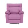 إن هاوس كرسي استرخاء ثابت منجد بالمخمل - بنفسجي فاتح - NZ10