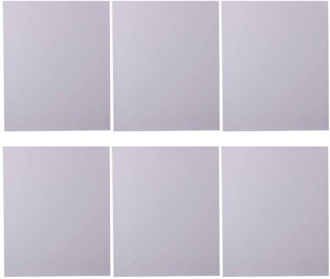 Generic 6Pcs Stretched White Blank Canvas For Painting Drawing 25X30 cm