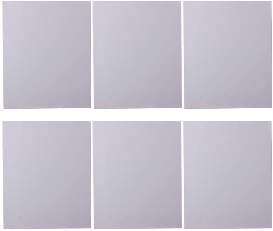 Generic 6Pcs Stretched White Blank Canvas For Painting Drawing 25X30 cm