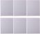 Generic 6Pcs Stretched White Blank Canvas For Painting Drawing 25X30 cm