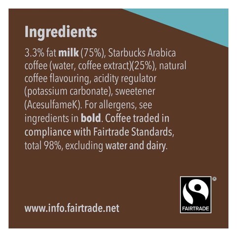Starbucks Doubleshot No Added Sugar Espresso Coffee Drink 200ml