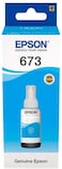 Epson T6732 Ecotank Ink Bottle, Cyan Ink For Printer Refill, 70 ml