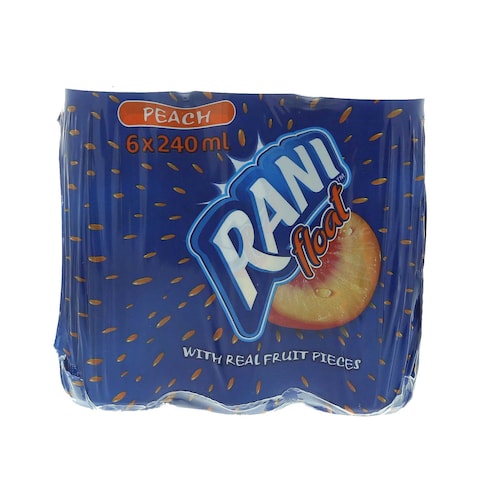 Rani Float Peach Juice 240ml Pack of 6