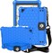 Remson Apple iPad 10.2 (2019-7th Generation / 2020-8th Generation) Honeycomb Stand Handle Shockproof Drop Protection With Shoulder Strap Back Case Cover (Blue/Black)
