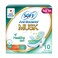 Sofy Antibacterial Musk Pads, pack of 10, Large With Wings