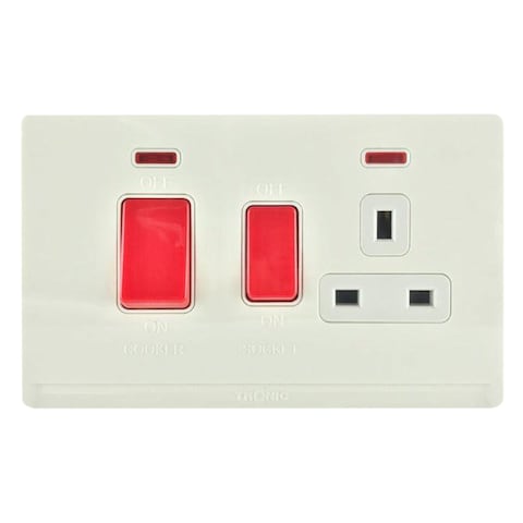 Tronic TD-5345 Cooker Control Unit Socket 45Amps Ivory