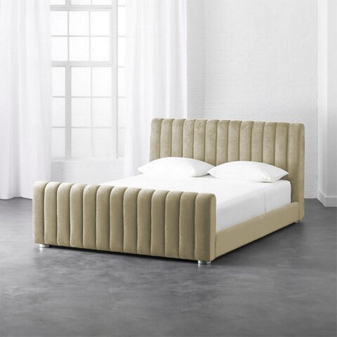 إن هاوس مارتوس هيكل سرير منجد بالمخمل - نفر ونص - 200×140 سم - سكري