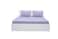 Deyarco Princess Fitted Sheet 2pc-Fabric: Cotton Poly Easy Iron - Color: Lilac -Size: Single 120x200+25cm + 1pc Pillowcase 50x75 cm